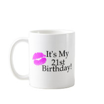 Its My 21st Birthday (Kiss) Mugs
