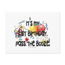 It's My 21st Birthday, Pass the Booze postcards