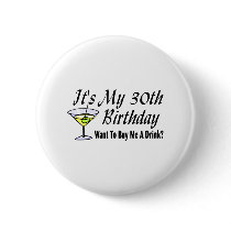 It's My 30th Birthday Pin