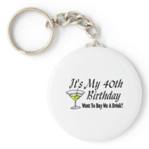 It's My 40th Birthday Key Chains