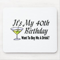 It's My 40th Birthday Mouse Pad