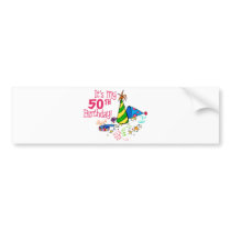It's My 50th Birthday (Party Hats) bumper stickers