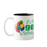 It's My 90th Birthday (Balloons) Coffee Mugs