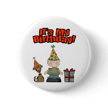 Its my birthday (BOY) buttons