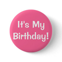 It's My Birthday! buttons