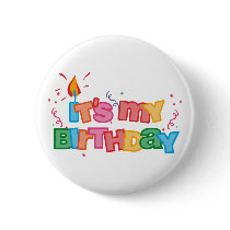 It's My Birthday Letters Button