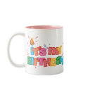 It's My Birthday Letters Mug