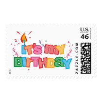 It's My Birthday Letters Stamp