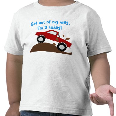 It's My Birthday Monster Truck T-shirts