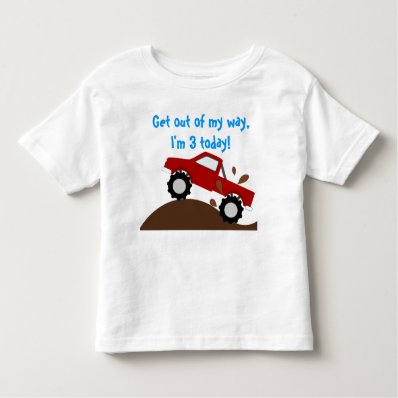 It&#39;s My Birthday Monster Truck Tee Shirt