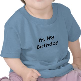 Its My Birthday t-Shirt with front and back Text