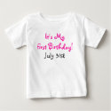 It's My First Birthday!, July 31st t-shirts by AUNTIEMOLLY It's My First Birthday!, July 31st t-shirts