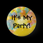 It's My Party Balloons Button