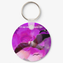 It's my time_Keychain_by Elenne Boothe by ELENNE It's my time_Keychain_by Elenne Boothe