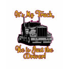 ladies_fitted_babydoll - These truck driver t-shirts and gifts are for the woman who owns the truck or if she just wants everyone to think she owns the truck! Women Truck Driver/Owner t-shirts and gifts! It's My Truck, He is Just The Driver!