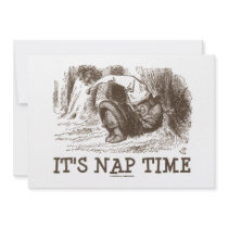It's Nap Time Red King Sleeping Snoring Wonderland Announcements