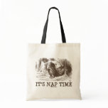 It's Nap Time Sleeping Snoring Red King Wonderland Tote Bags