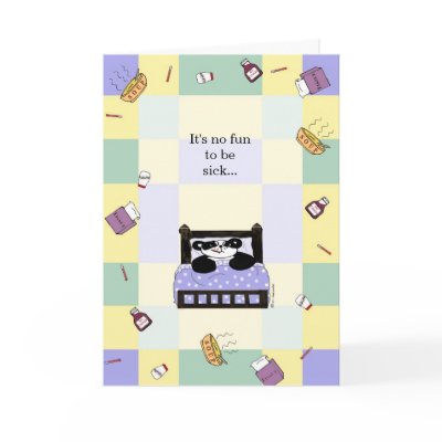 It's no fun being sick - Get Well Card by Computious