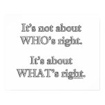 It's not about WHO's right. Print