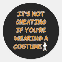 It's not cheating if you're wearing a costume. stickers