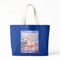 IT'S NOT CORNY - IT'S UNICORNY! CANVAS BAG