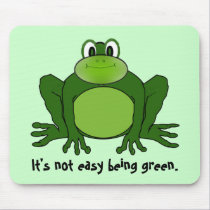 It's not easy being green. - frogpad mousepads