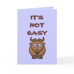 It's Not Easy Being the Gnu Kid Greeting Cards