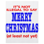 It's Not Illegal To Say Merry Christmas Flyer Design