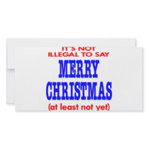 It's Not Illegal To Say Merry Christmas photo cards
