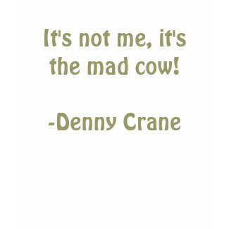 It's not me, it's the mad cow! ... shirt