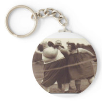 It's not over 'til the fat lady punches you! key chains