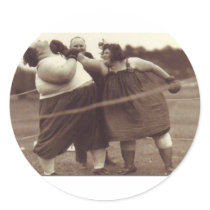 It's not over 'til the fat lady punches you! sticker