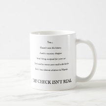 It's not real coffee mug