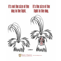 It's not the size of the dog in the fight. t-shirts