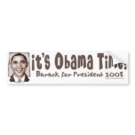 It's Obama Time Bumper Sticker 