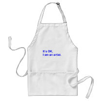 It's OK, I am an artist. Aprons
