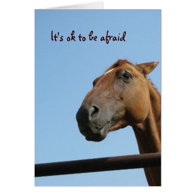 It's ok to be afraid greeting card by iiiyaaa