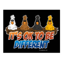 It's OK To be Different postcards