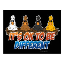 It's OK To be Different Postcard