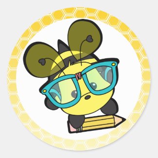 It's OK to BEE a Smarty! Round Stickers