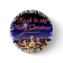 It's ok to say Merry Christmas Button