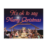 It's ok to say Merry Christmas Postcard