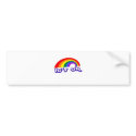 "It's ok" with rainbow bumper stickers