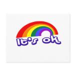 "It's ok" with rainbow