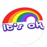 "It's ok" with rainbow