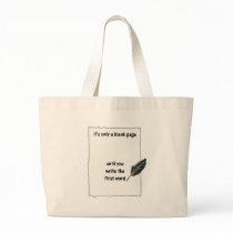 It's only a blank page... canvas bags