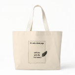 It's only a blank page... canvas bags