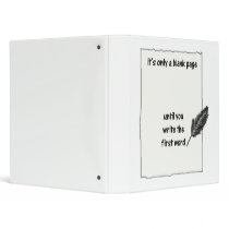 It's only a Blank Page 3 Ring Binders