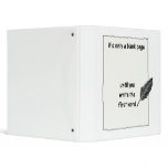 It's only a Blank Page 3 Ring Binders