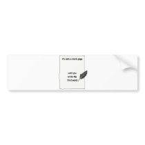 It's only a blank page... bumper stickers